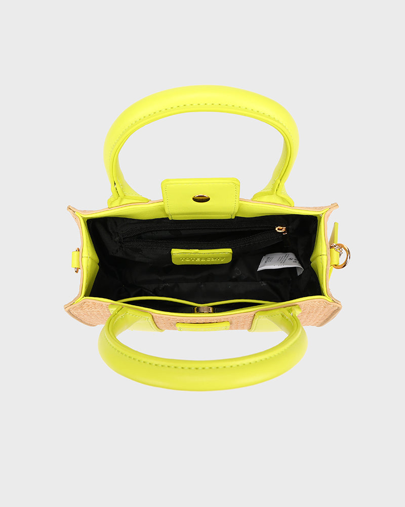 Pebble Mini Tote Bag in Yellow