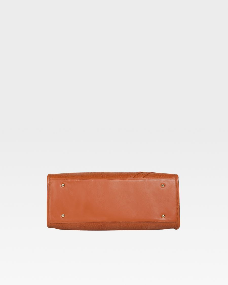 Signature City Tote Bag in Caramel