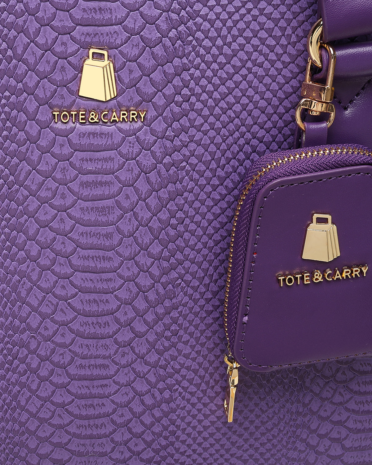 Signature City Tote Bag in Purple