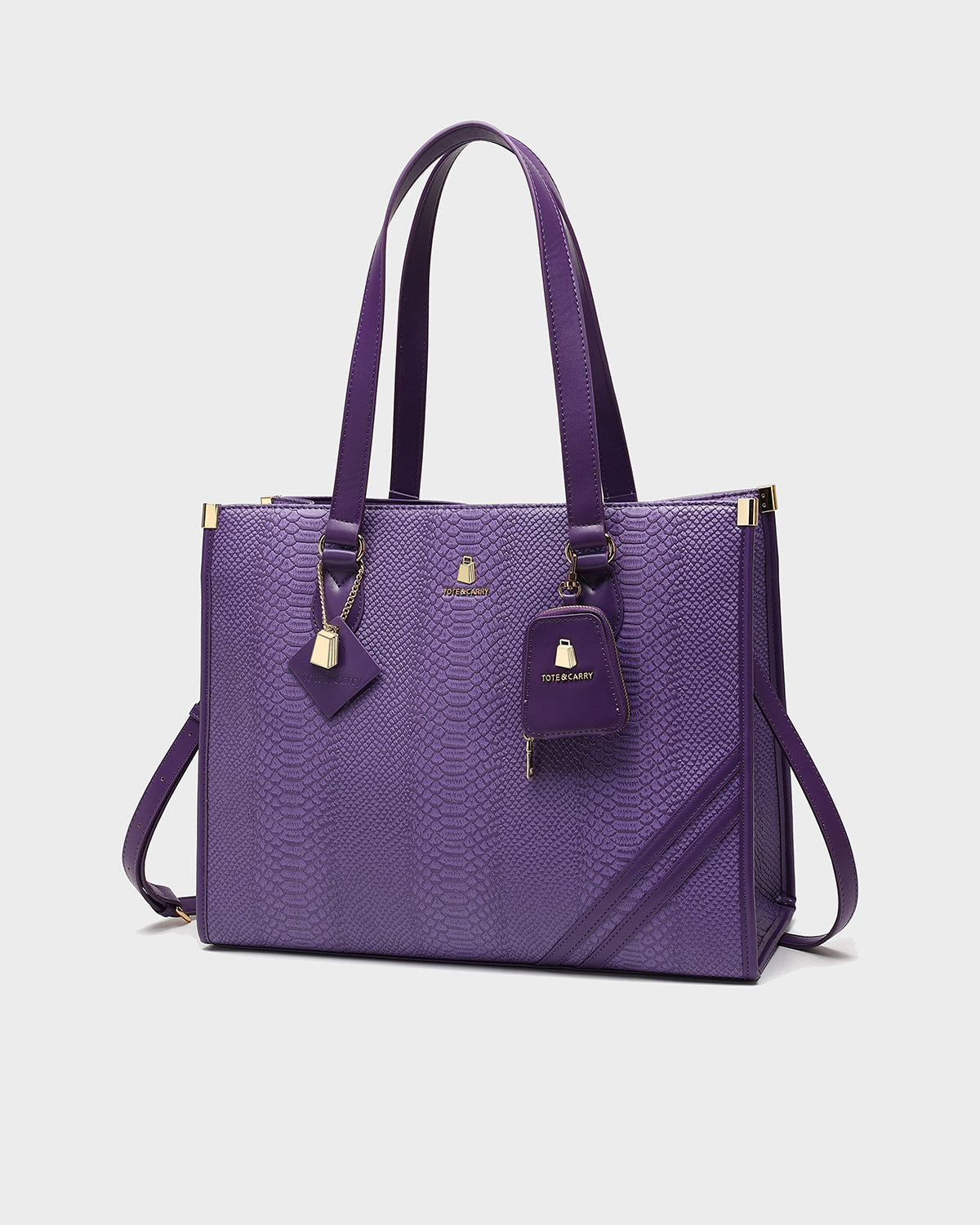 Signature City Tote Bag in Purple
