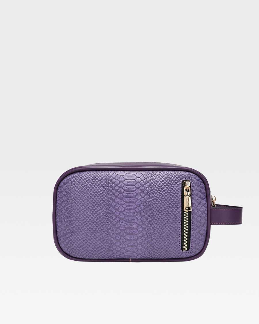 Signature Essential Toiletry Bag in Purple