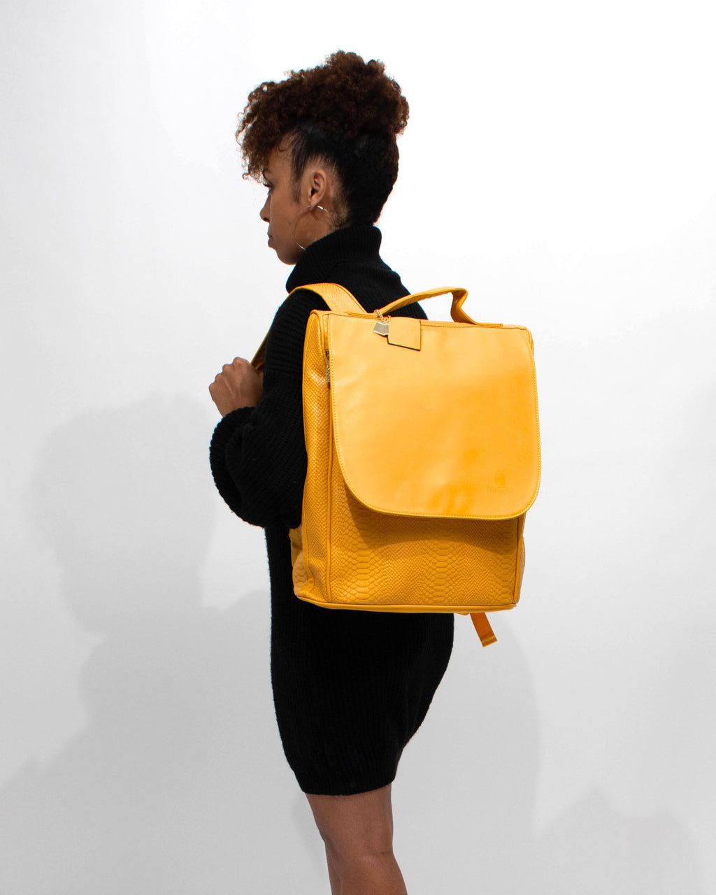 Signature Weekender Backpack in Sunflower Yellow