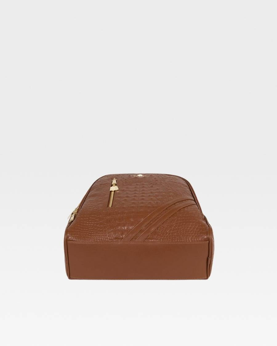 Statement Commuter Backpack in Caramel