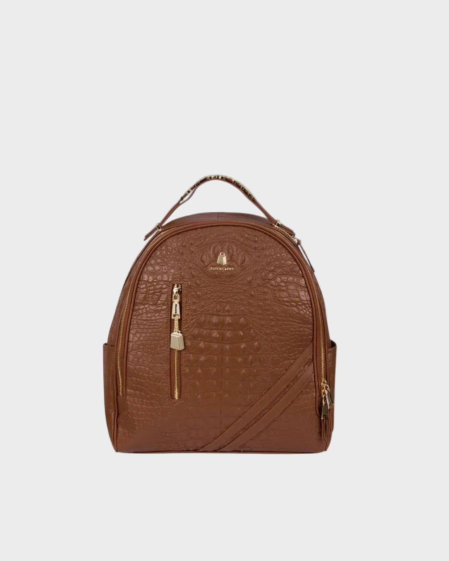 Statement Commuter Backpack in Caramel