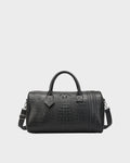 Statement Weekender Duffle Bag in Black