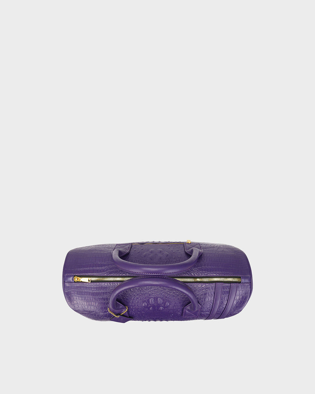 Statement Weekender Duffle Bag in Purple